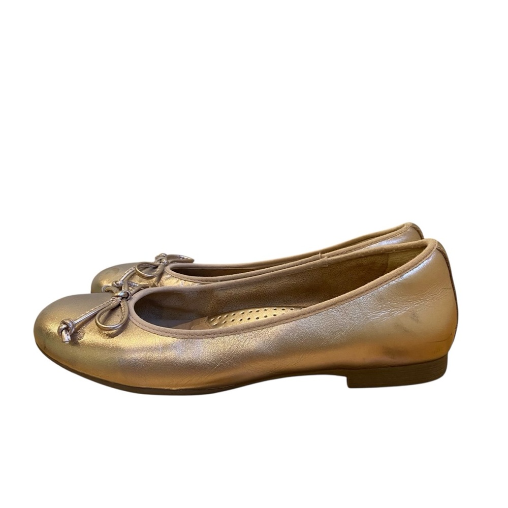 Earth Shoes Allegro Rose Gold ballerinas Relief Pod ballet flats slip metallic 6
